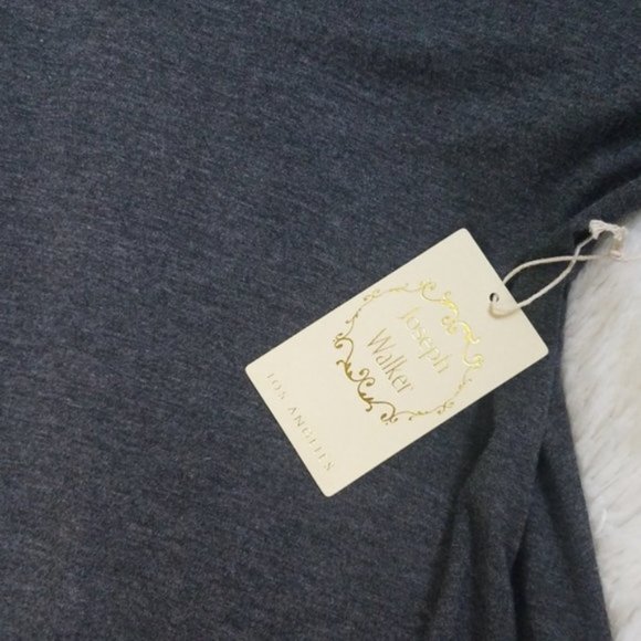 NWT JOSEPH WALKER Gray Long Dress Medium - Picture 5 of 7